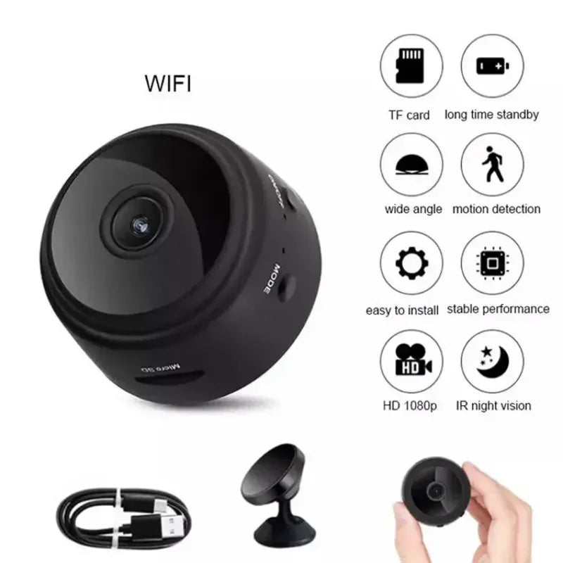 A9 Mini Spy Cam - Experience Cutting-Edge 1080P Wireless Surveillance with Superior Night Vision