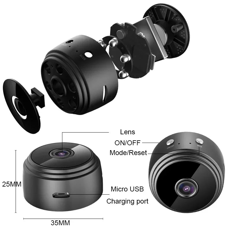 A9 Mini Spy Cam - Experience Cutting-Edge 1080P Wireless Surveillance with Superior Night Vision