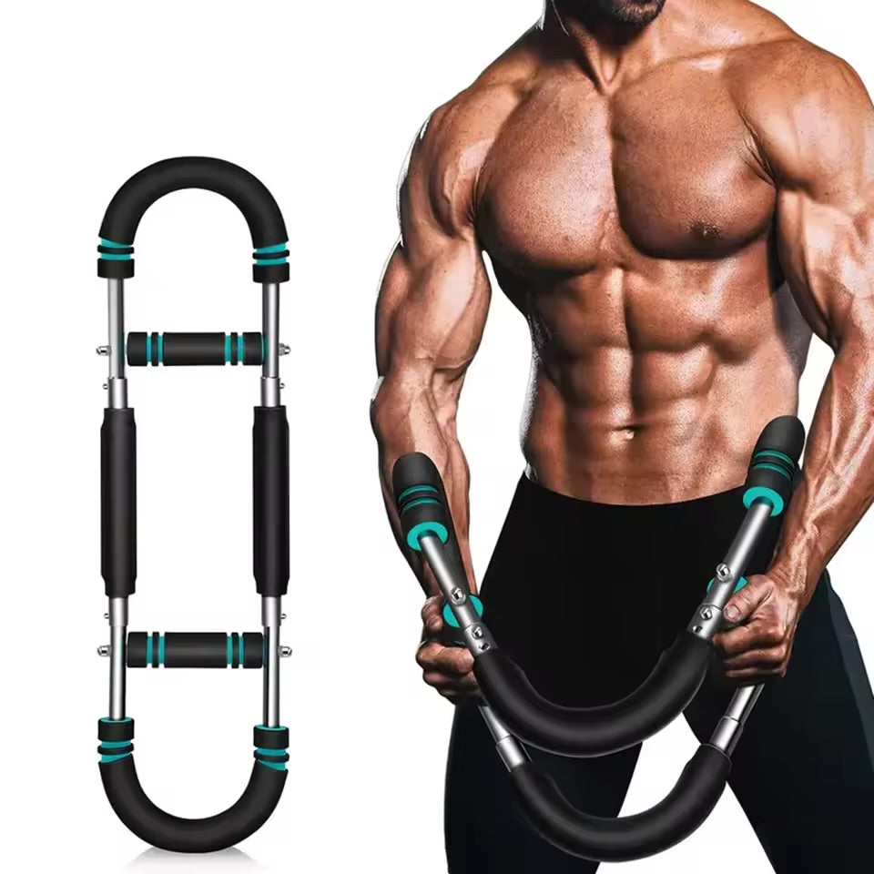 Twister Workout Bar – Adjustable Arm & Chest Exerciser with Foam Grip