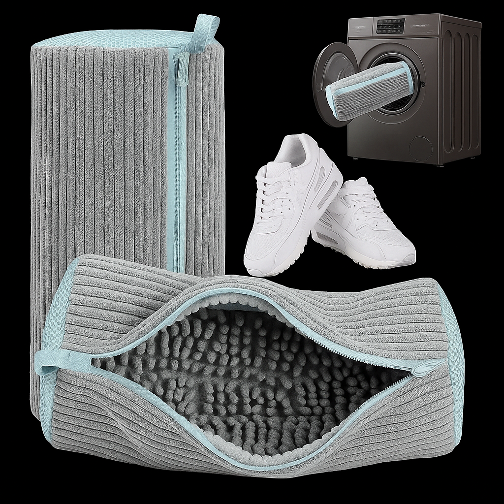 1/2Pc Shoe Washing Bag Cotton Laundry Bag Zippers Closure Shoe Cleaning Bag Friendly Laundry Bag Drying Bags