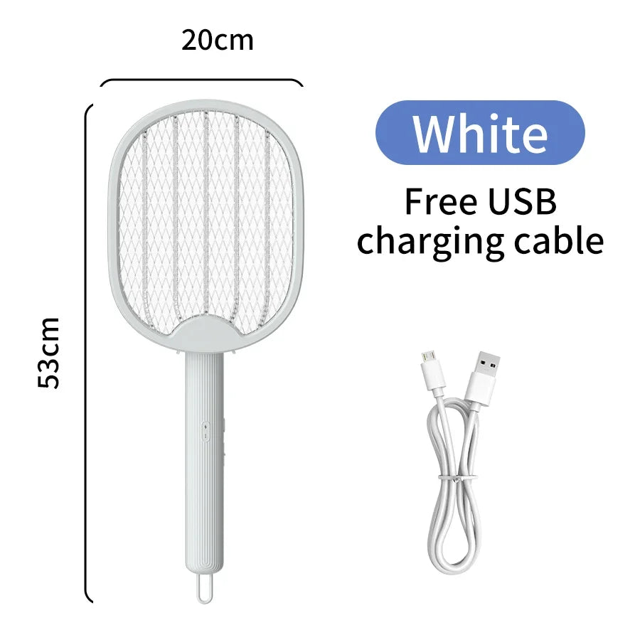 Electric Mosquito Swatter & Killer Lamp – USB Rechargeable