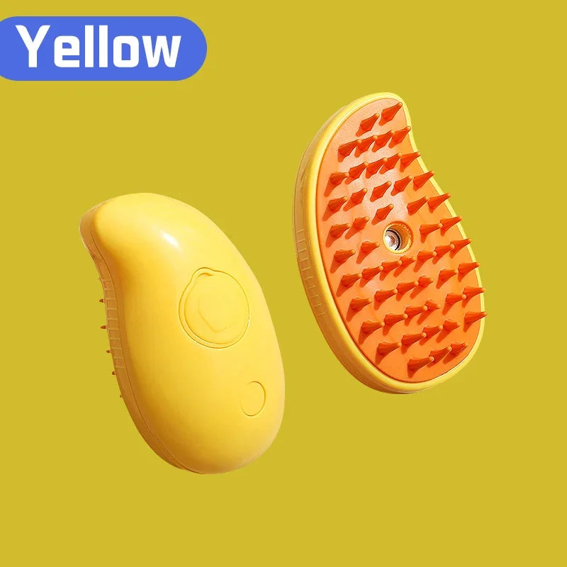 Transform Your Pet's Grooming Routine with the 3-in-1 Steamy Massage Brush - Effortless Hair Removal and Spa-Like Bathing Experience!