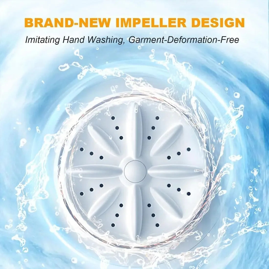 Mini Wireless Washing Machine – 1L Portable Laundry Bucket