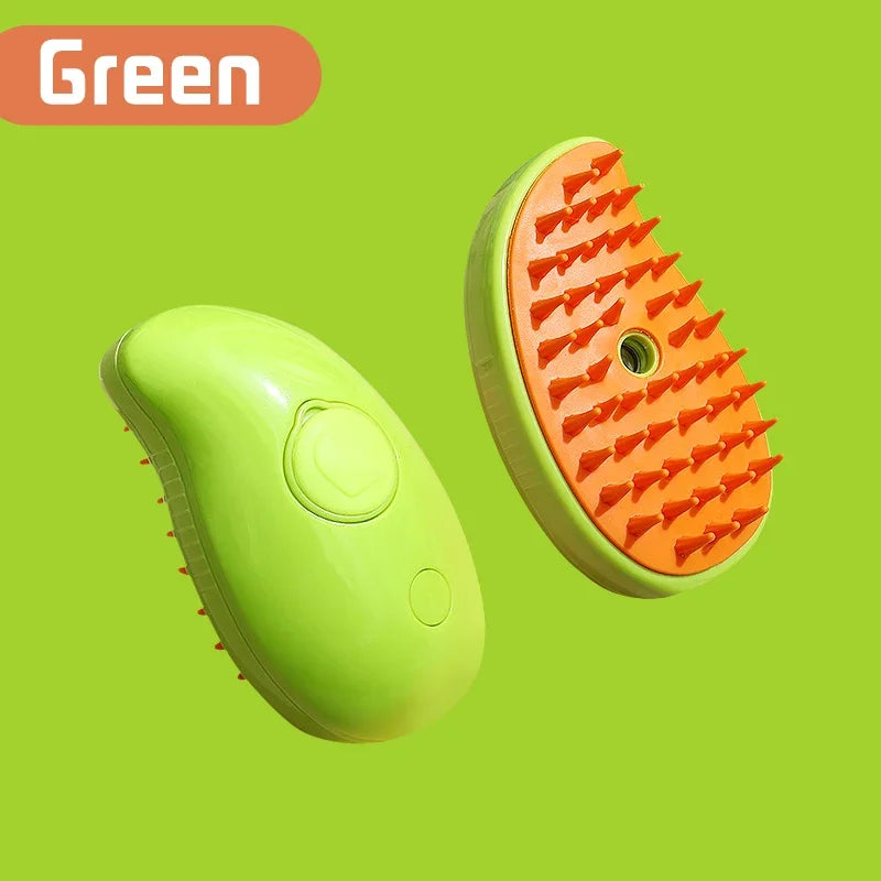Transform Your Pet's Grooming Routine with the 3-in-1 Steamy Massage Brush - Effortless Hair Removal and Spa-Like Bathing Experience!