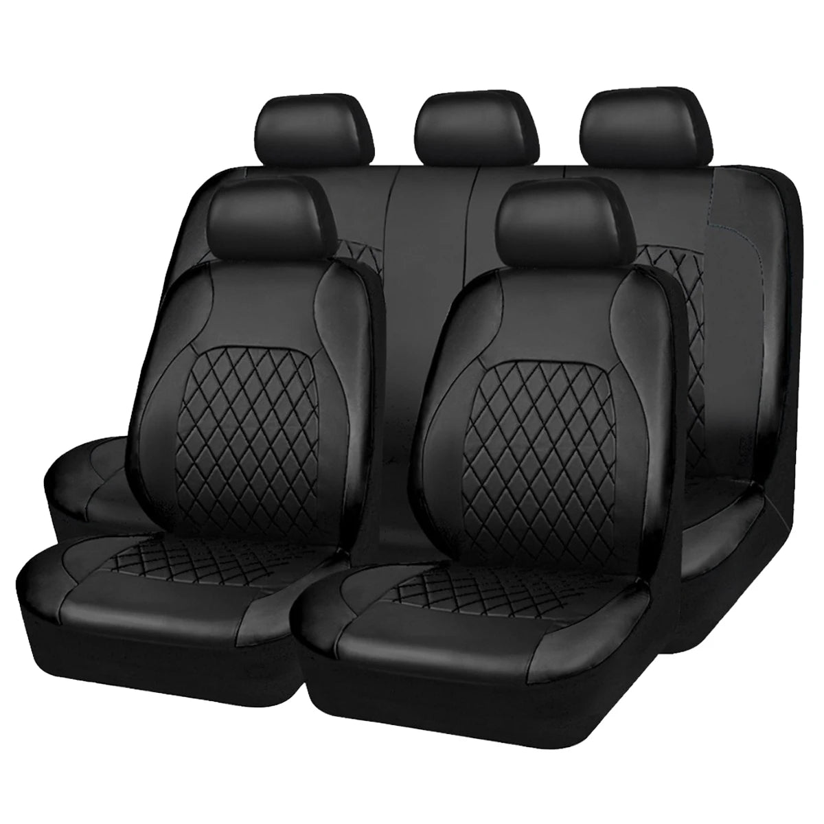 All-Weather Quilted PU Leather Car Seat Cover – Full Protection for Your Sedan, SUV, or Truck!