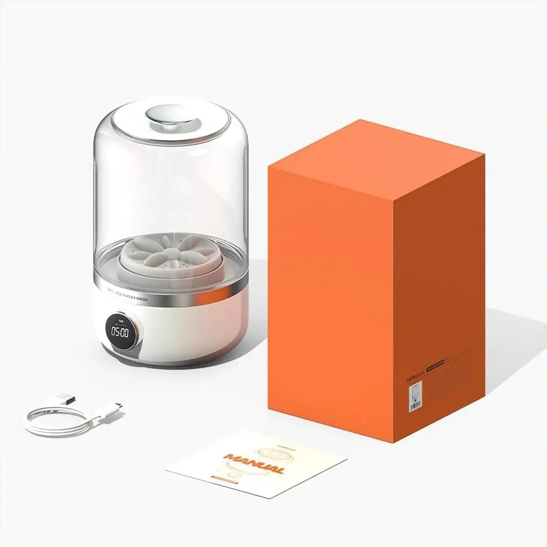 Mini Wireless Washing Machine – 1L Portable Laundry Bucket