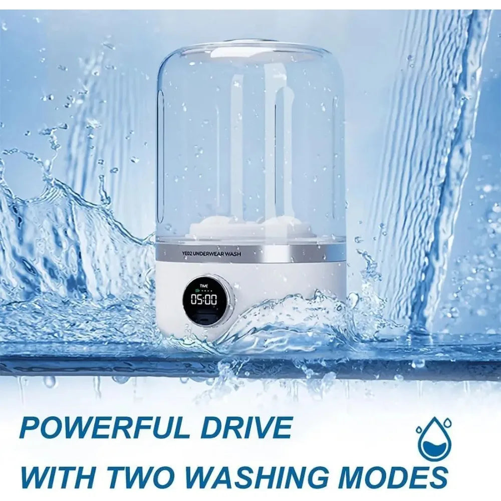 Mini Wireless Washing Machine – 1L Portable Laundry Bucket