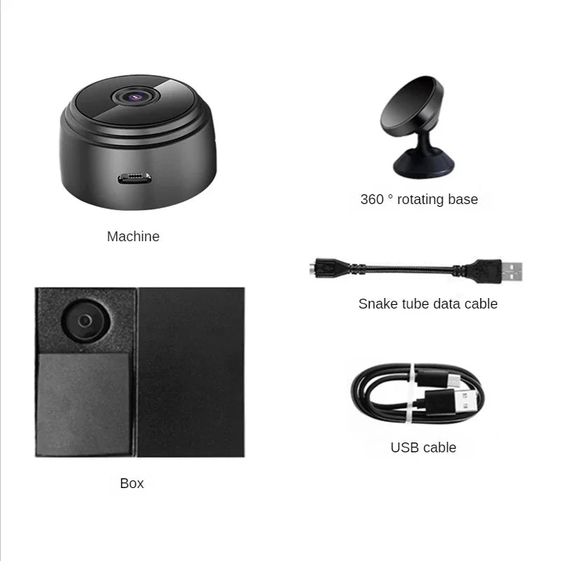 A9 Mini Spy Cam - Experience Cutting-Edge 1080P Wireless Surveillance with Superior Night Vision