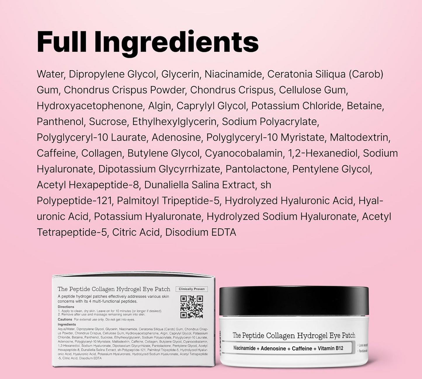 Peptide Collagen Hydrogel Eye Patch