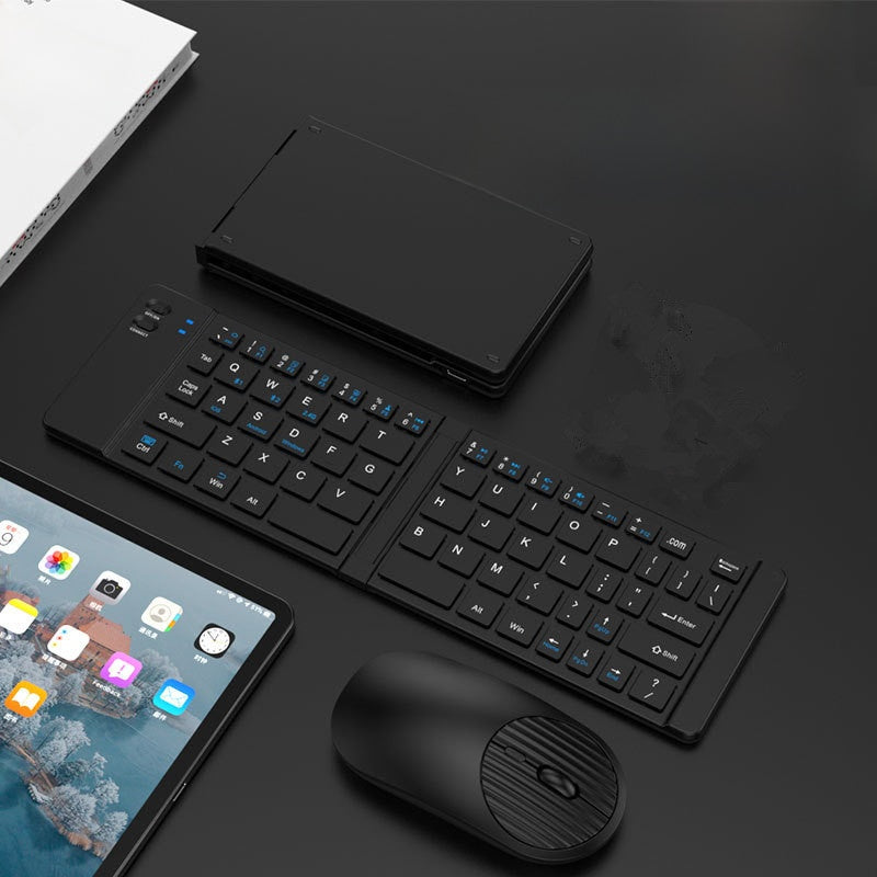 Portable Foldable Bluetooth Keyboard with Touchpad