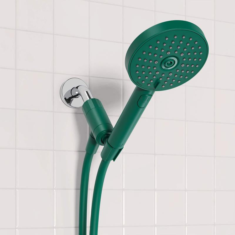 Sproos! Hand Shower | Premium Modern Hand Held Shower with Flexible Hose, 3 Sprays + Pause Button, Easy Install, Available in 7 Vibrant Colors: Pink, Green, Black, Blue, Red, Yellow, White Bathroom Decor