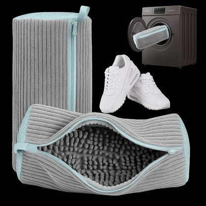 1/2Pc Shoe Washing Bag Cotton Laundry Bag Zippers Closure Shoe Cleaning Bag Friendly Laundry Bag Drying Bags