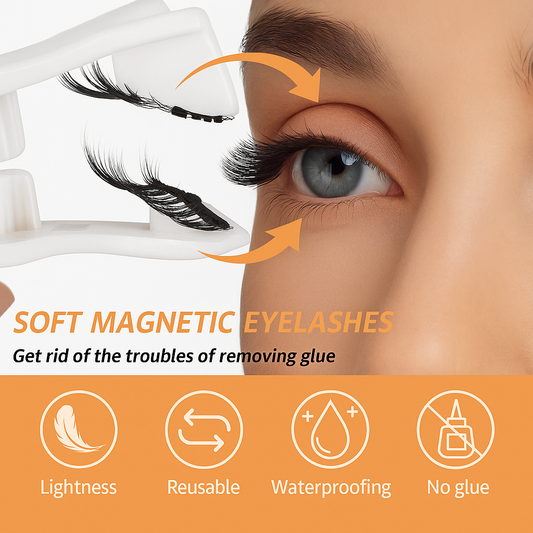 Experience Flawless Beauty with Our Handmade Magnetic Eyelashes Set – Soft, Fluffy, and Reusable for Stunning Natural Looks!