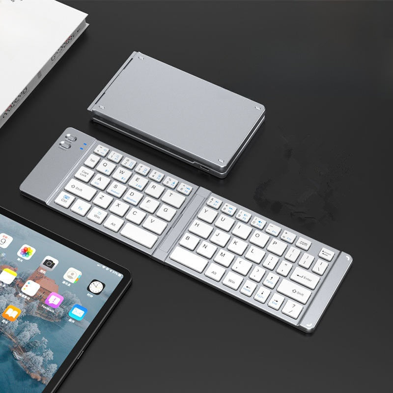 Portable Foldable Bluetooth Keyboard with Touchpad