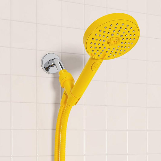 Sproos! Hand Shower | Premium Modern Hand Held Shower with Flexible Hose, 3 Sprays + Pause Button, Easy Install, Available in 7 Vibrant Colors: Pink, Green, Black, Blue, Red, Yellow, White Bathroom Decor