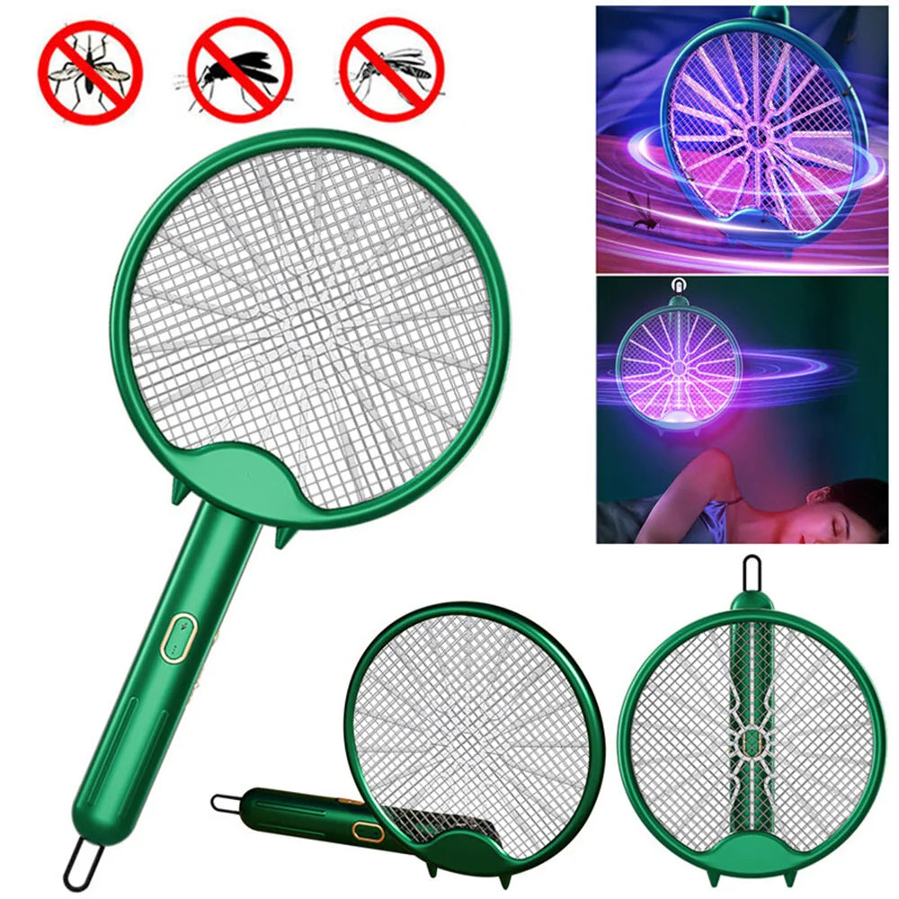 Ultimate Electric Mosquito Swatter - USB Rechargeable, Foldable & Versatile Insect Control