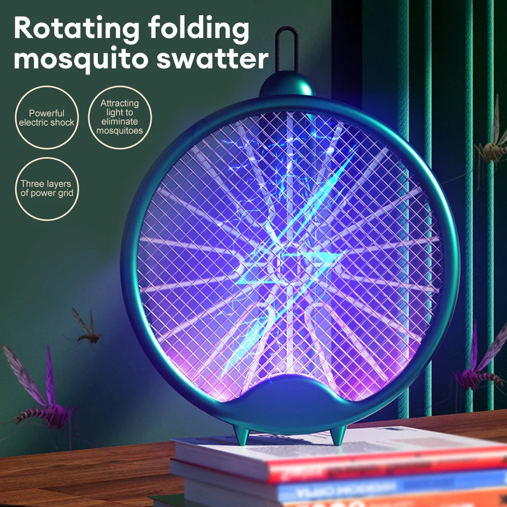 Ultimate Electric Mosquito Swatter - USB Rechargeable, Foldable & Versatile Insect Control