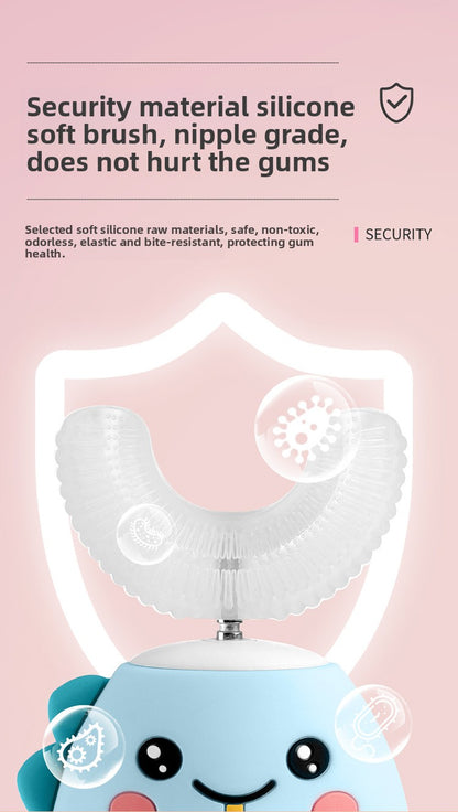 Children's electric toothbrush U-shaped