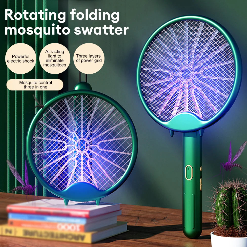 Ultimate Electric Mosquito Swatter - USB Rechargeable, Foldable & Versatile Insect Control
