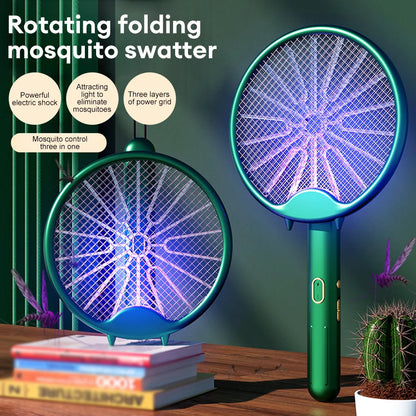 Ultimate Electric Mosquito Swatter - USB Rechargeable, Foldable & Versatile Insect Control
