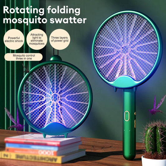 Ultimate Electric Mosquito Swatter - USB Rechargeable, Foldable & Versatile Insect Control