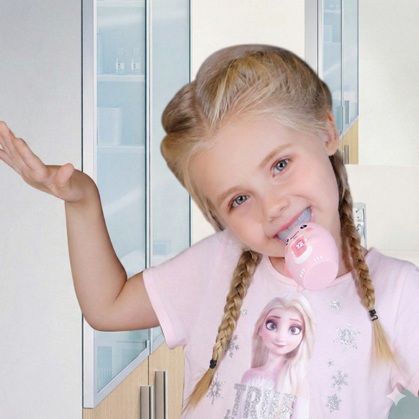 Children's electric toothbrush U-shaped