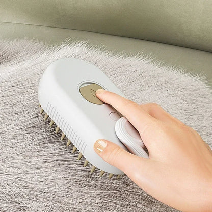 Transform Your Pet's Grooming Routine with the 3-in-1 Steamy Massage Brush - Effortless Hair Removal and Spa-Like Bathing Experience!