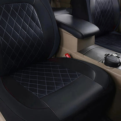 All-Weather Quilted PU Leather Car Seat Cover – Full Protection for Your Sedan, SUV, or Truck!