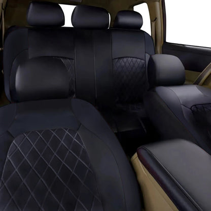 All-Weather Quilted PU Leather Car Seat Cover – Full Protection for Your Sedan, SUV, or Truck!