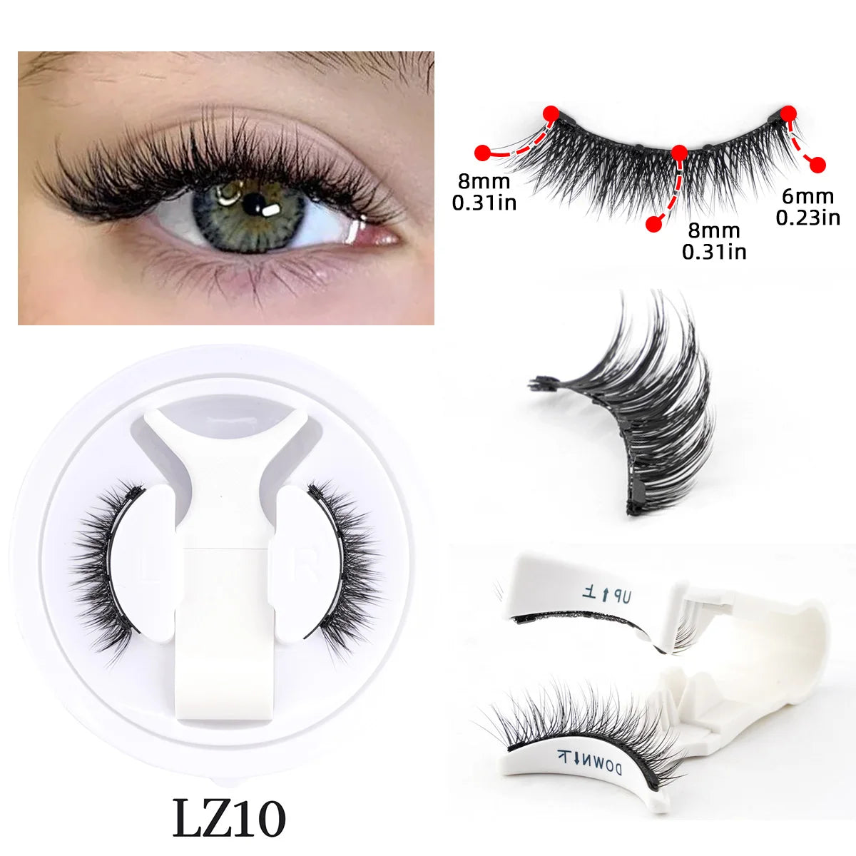 Experience Flawless Beauty with Our Handmade Magnetic Eyelashes Set – Soft, Fluffy, and Reusable for Stunning Natural Looks!