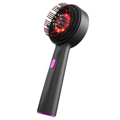 Electric Vibration Massage Comb with Red Light Therapy for Enhanced Hair Growth and Scalp Care