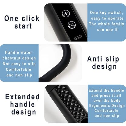 Ultimate Fascia Massage Gun with Extended Handle for Effortless Muscle Relief - Perfect for Upper and Lower Back