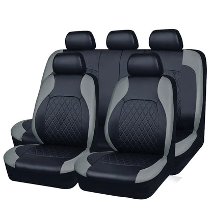 All-Weather Quilted PU Leather Car Seat Cover – Full Protection for Your Sedan, SUV, or Truck!