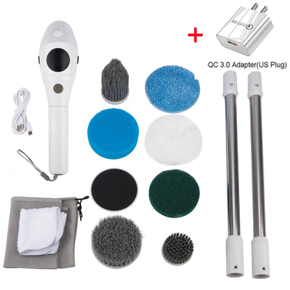 Revolutionize Your Cleaning Routine with the 8-in-1 Multifunctional Wireless Electric Cleaning Brush for Effortless Home Care