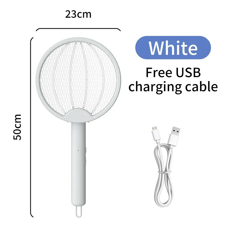 Electric Mosquito Swatter & Killer Lamp – USB Rechargeable
