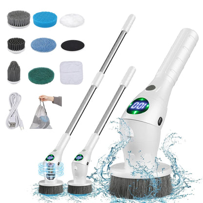 Revolutionize Your Cleaning Routine with the 8-in-1 Multifunctional Wireless Electric Cleaning Brush for Effortless Home Care