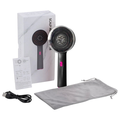 Electric Vibration Massage Comb with Red Light Therapy for Enhanced Hair Growth and Scalp Care
