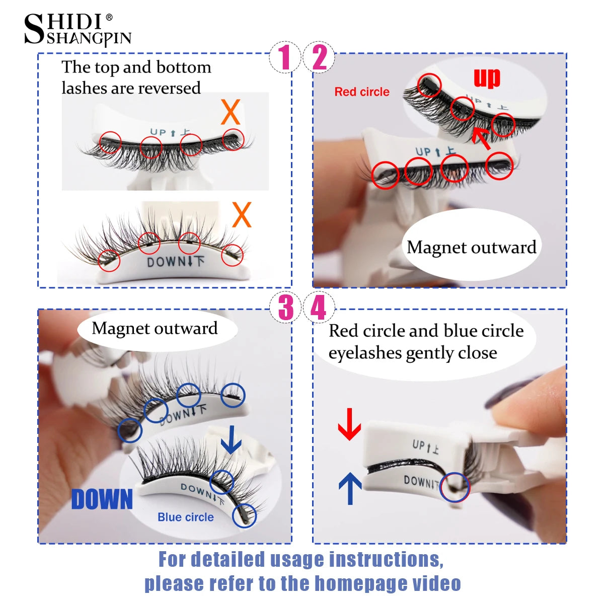 Experience Flawless Beauty with Our Handmade Magnetic Eyelashes Set – Soft, Fluffy, and Reusable for Stunning Natural Looks!