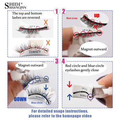 Experience Flawless Beauty with Our Handmade Magnetic Eyelashes Set – Soft, Fluffy, and Reusable for Stunning Natural Looks!