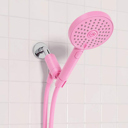 Sproos! Hand Shower | Premium Modern Hand Held Shower with Flexible Hose, 3 Sprays + Pause Button, Easy Install, Available in 7 Vibrant Colors: Pink, Green, Black, Blue, Red, Yellow, White Bathroom Decor