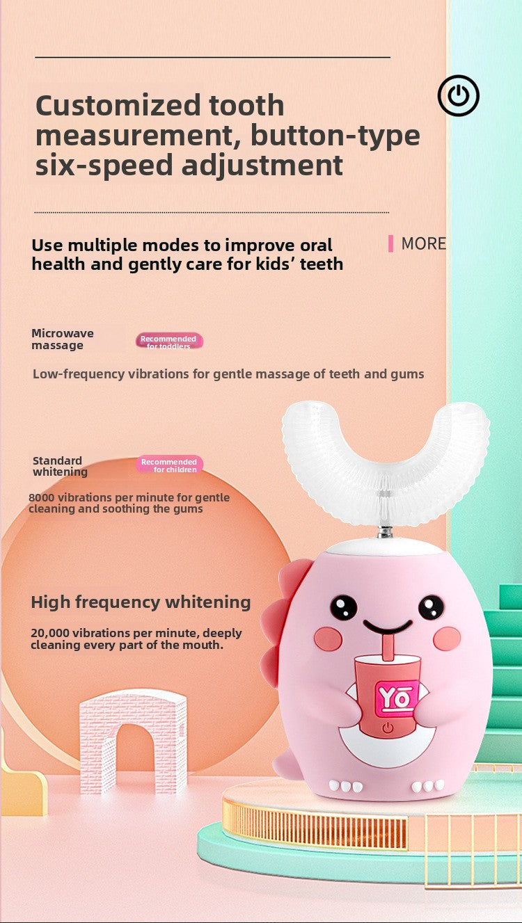 Children's electric toothbrush U-shaped
